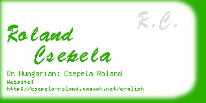 roland csepela business card